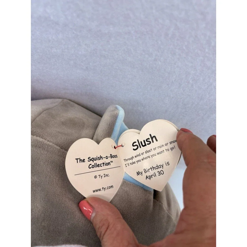 TY Squish-A-Boos Plush - SLUSH the Husky Dog Squishy Toy 16 Inch Large Has Tag‎